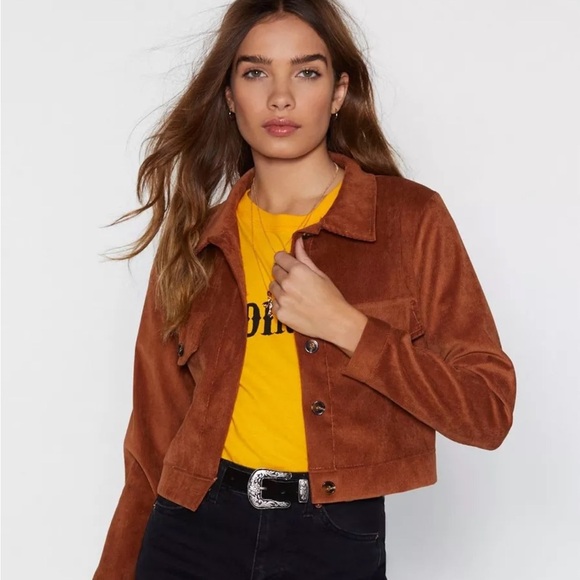 Nasty Gal Jackets & Blazers - A Touchy Moment Corduroy Jacket